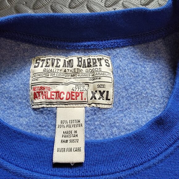 Seton Hall University Y2K Era Steve And Barry's Crewneck Sweatshirt, XXL, Used - Picture 3 of 11